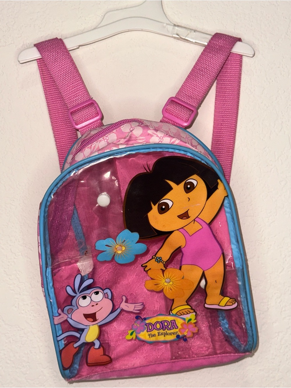 Y2K 2002 Dora the Explorer and Boots Pink Kids Backpack